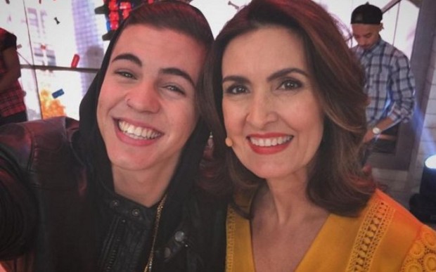 Biel e Fátima Bernardes juntos no programa Encontro (Foto: Reprodução/Instagram)