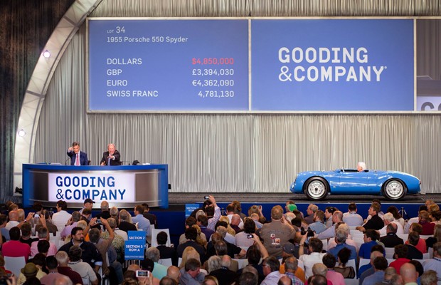 Porsche 550 Spyder Roadster foi arematado por US$ 5,3 milhões (Foto: Divulgação/Gooding &amp; Company)