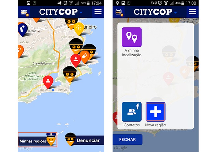 Personalize o app com seus locais mais visitados (Foto: Reprodução/Barbara Mannara)
