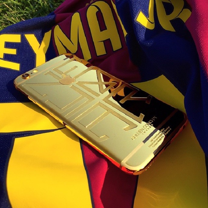 Celular de ouro Neymar