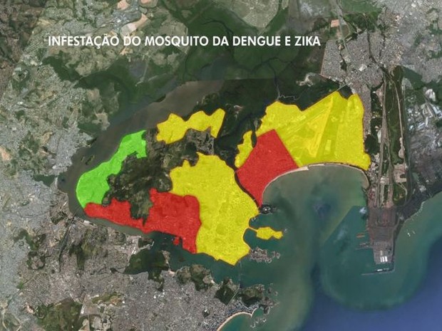 Mapa de infestações em Vitória (Foto: Reprodução/ TV Gazeta)