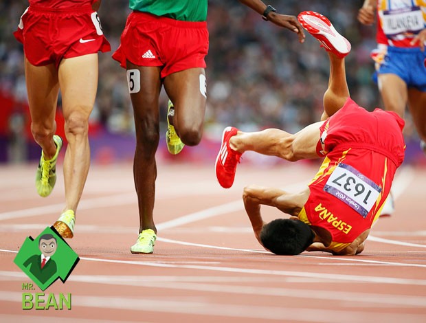 Mr. Bean Diego Ruiz corrida 1500m olimpíadas (Foto: Reuters)