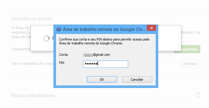 Entre com o PIN para confirmar a sua identidade (Foto: Reprodução/Helito Bijora)