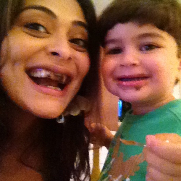 Juliana Paes e o filho, Pedro (Foto: Reprodução Instagram)