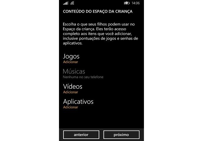 Configure o conteúdo (Foto: Reprodução/Thiago Barros)