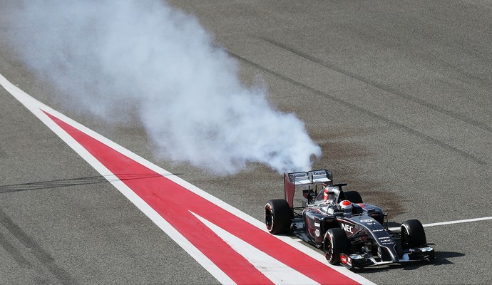 Adrian Sutil também enfrentou problemas com sua Sauber no Bahrein (Foto: Getty Images)