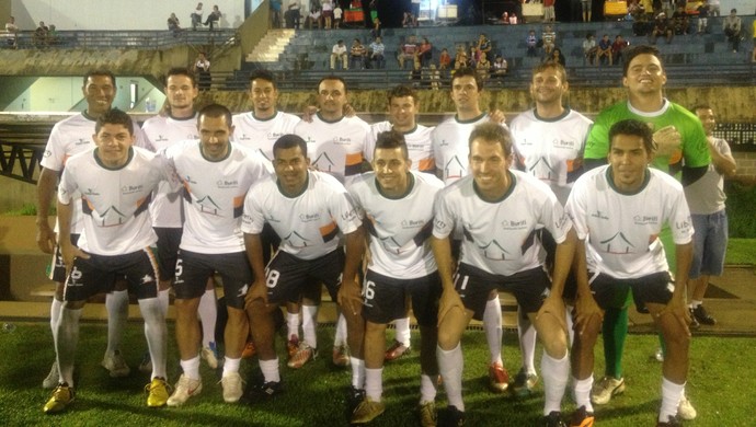Lucca integra equipe para futebol beneficente, em Palmas (Foto: Vilma Nascimento/GLOBOESPORTE.COM)