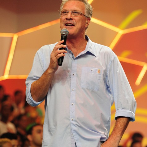 Pedro Bial à frente do 'BBB' (Foto: João Cotta/TV Globo)