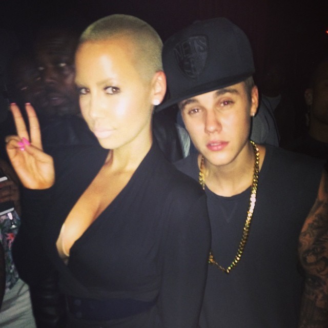 Amber Rose e Justin Bieber (Foto: Reprodução/Instagram)