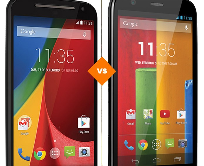 Moto G (2014) e Moto G (2013): veja qual a melhor opção (Foto: Arte/TechTudo) Moto G (2014) e Moto G (2013): veja qual a melhor opção (Foto: Arte/TechTudo)