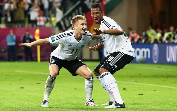 Reus e Boateng - Alemanha X Grécia (Foto: Getty Images)