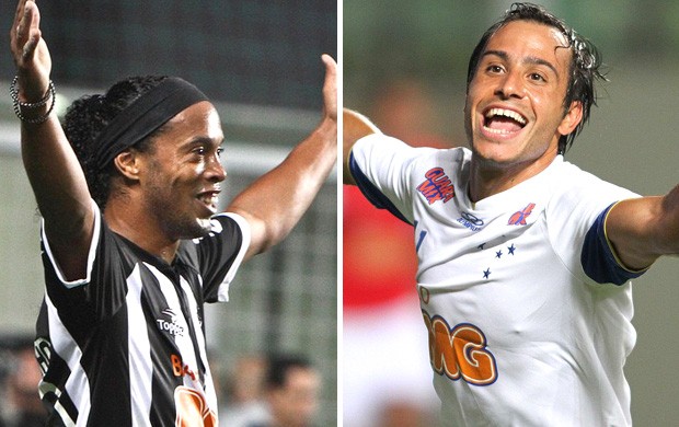 Montagem, Ronaldinho Gaucho e Martinuccio (Foto: Editoria de Arte / Globoesporte.com)
