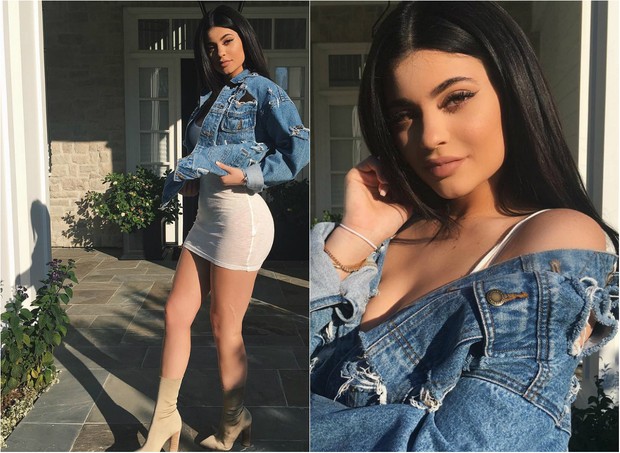 Kylie Jenner usa roupa rasgada e mostra que é tendência (Foto: Reprodução do Instagram)