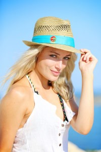 Reeva Steenkamp no reallity show Ilha do Tesouro (Foto: Divulgação)
