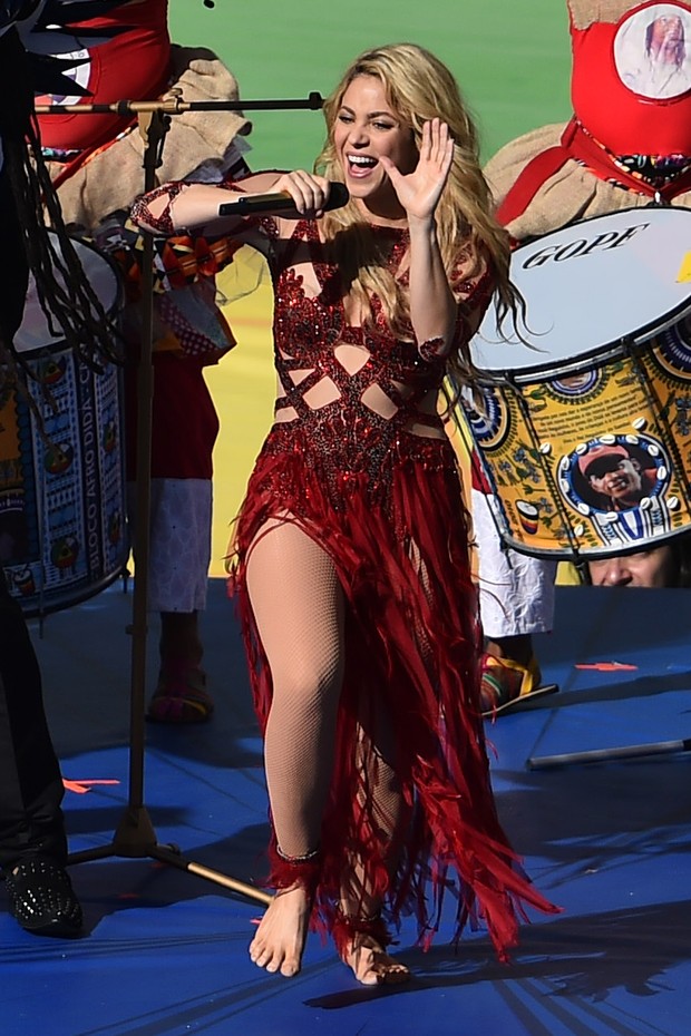 Apresentação de Shakira na final da Copa do mundo (Foto: Agência AFP)