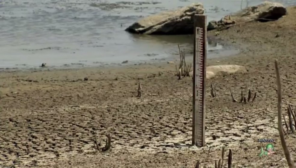 Com chuvas irregulares, os 154  reservatórios do Ceará acumulam apenas 12,6% de água (Foto: Reprodução/TV Verdes Mares)
