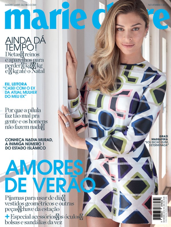 Grazi Massafera é a estrela da capa de novembro da Marie Claire (Foto: Bob Wolfenson / Edição de moda: Larissa Lucchese)