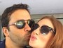 Marina Ruy Barbosa ganha beijo do namorado