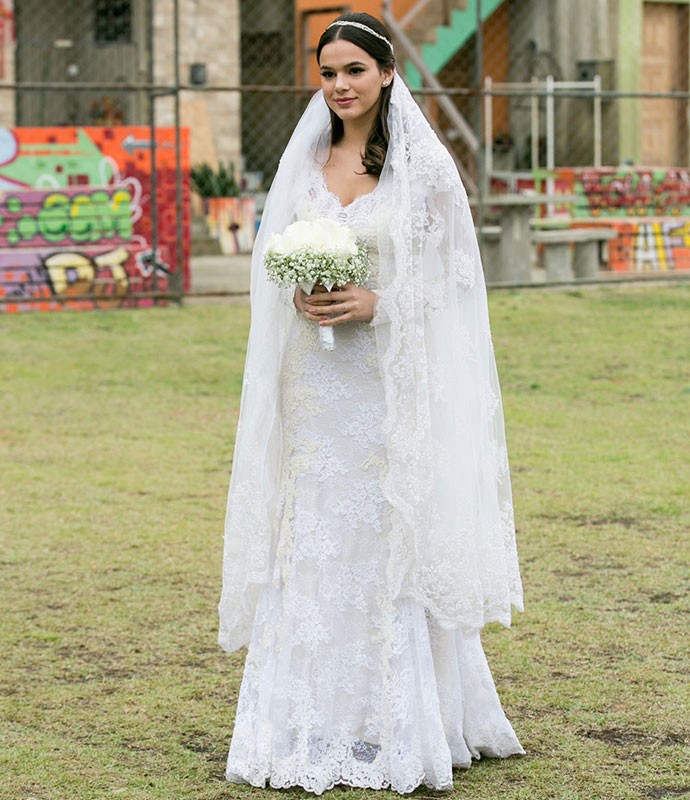 Bruna Marquezine se casa como Mari em 'I Love Paraisópolis' (Foto: Isabella Pinheiro/Gshow)