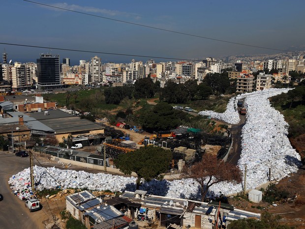 Problema provocou grandes protestos no ano passado em Beirute (Foto: Joseph Eid/AFP)