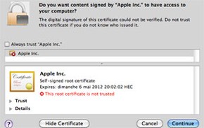 mac update certificates for skype to trust