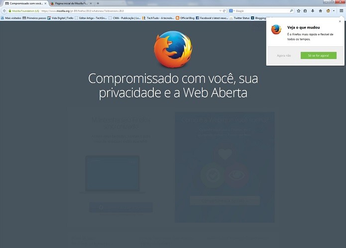 Firefox está de cara nova (Foto: Divulgação/Mozilla)
