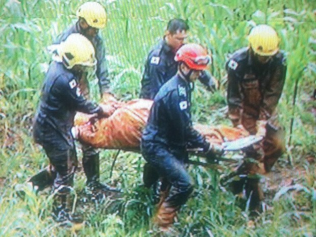 Quatro vítima já foram retiradas do local pelo Corpo de Bombeiros. (Foto: Reprodução/Inter TV)