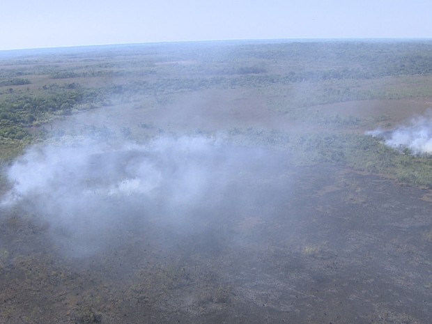 Incêndio atinge reserva indígena e parque nacional em RO (Foto: Reprodução/Rede Amazônica RO) Incêndio atinge reserva indígena e parque nacional em RO (Foto: Reprodução/Rede Amazônica RO)