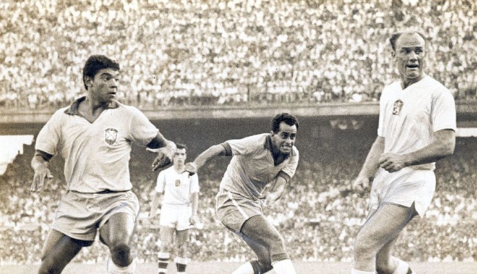 Zito em jogo Brasil x Tchecoslováquia na final da Copa de 1962 (Foto: Gerência de Memória e Acervo da ‪CBF)