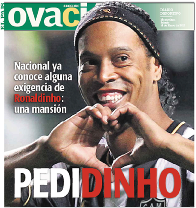 El Pais Ovacion Ronaldinho Nacional (Foto: Reprodução)