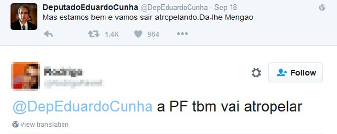 Reprodução Twitter Eduardo Cunha (Foto: Reprodução Twitter)