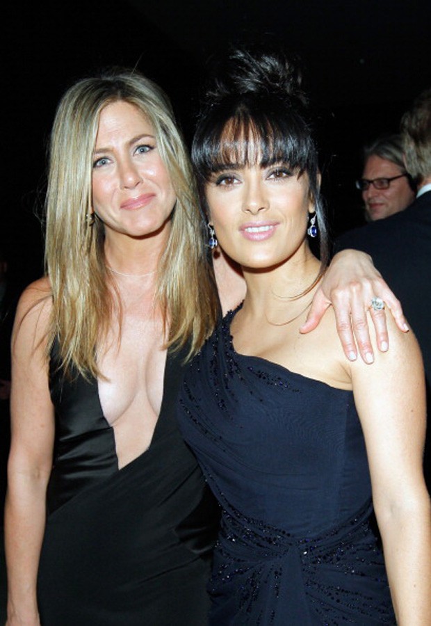 Jennifer Aniston e Salma Hayek (Foto: Fotos: Getty Images)