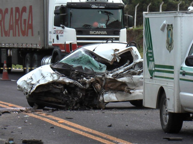 Motorista do carro meu na hora do acidente (Foto: Aécio Rodrigo Novitski)