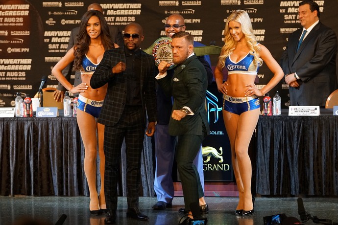 Floyd Mayweather x Conor McGregor Coletiva Imprensa Final (Foto: Evelyn Rodrigues)