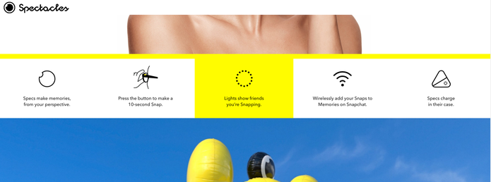 Spectacles ganha 'manual' em inglês no site do Snapchat (Foto: Divulgação/Snapchat) Spectacles ganha 'manual' em inglês no site do Snapchat (Foto: Divulgação/Snapchat)