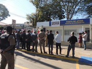 Ponto de apoio da Polícia Militar é inaugurado em Pará de Minas (Foto: PM/Divulgação)