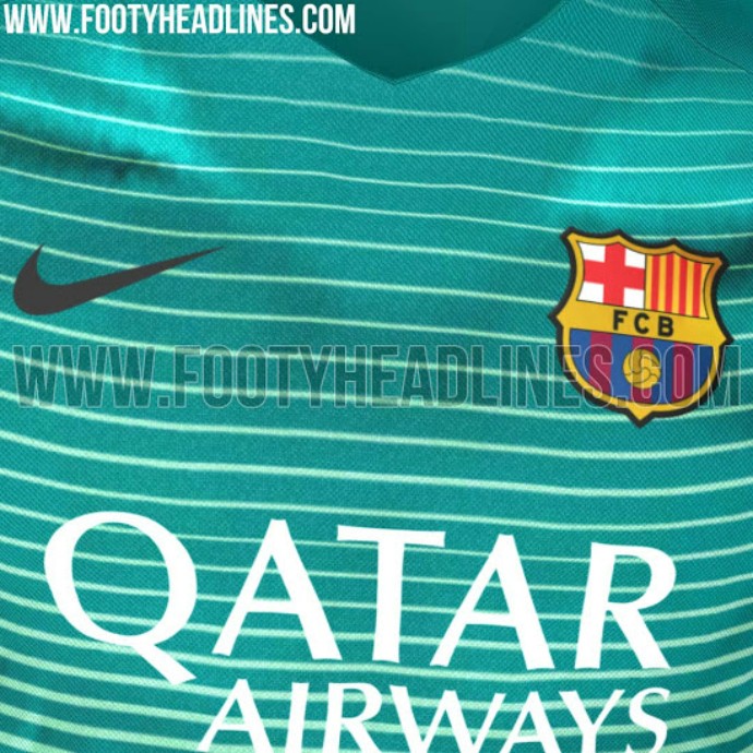 Barcelona terceira camisa 2016/17 (Foto: Reprodução / Footy Headlines)