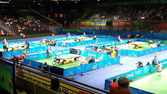 Torneio de tênis de mesa Paralimpíada 2016 (Foto: Leonardo Filipo)