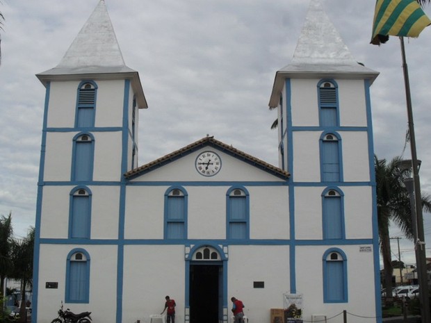 O primeiro Santuário do Divino Pai Eterno, em Trindade (GO), foi inaugurado em 1912 e passou a ser mais conhecido como Santuário Velho (Foto: Humberta Carvalho/G1)