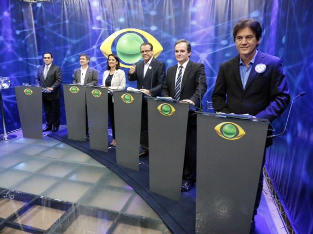 Cinco candidatos ao governo do RN participam de debate em Natal (Foto: Canindé Soares/G1)