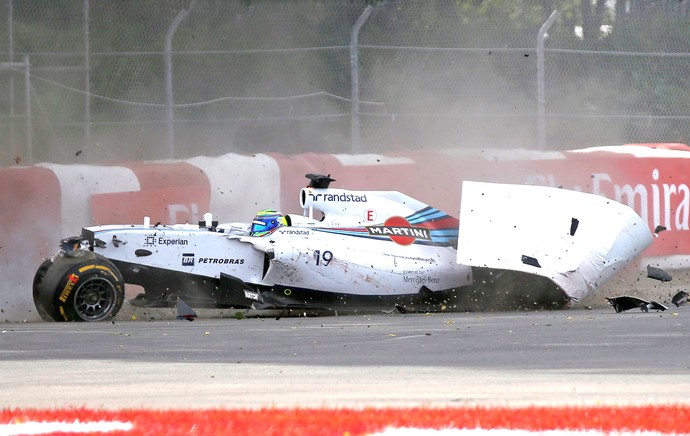 Massa batida no GP do Canadá (Foto: Reuters)