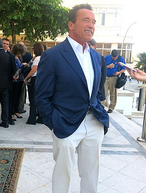 Arnold Schwarzenegger evento Força Bruta Rio de Janeiro (Foto: Amanda Kestelman)