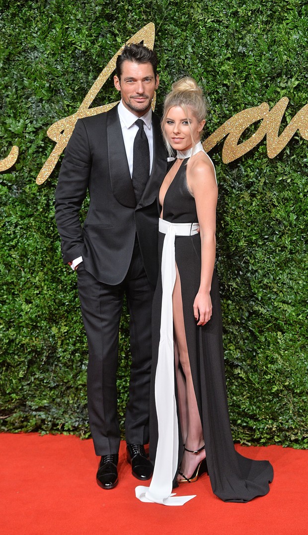David Gandy e Mollie King no British Fashion Awards (Foto: Getty Images)