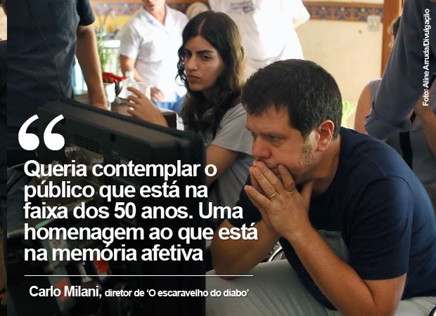 Carlo Milani, diretor de 'O escaravelho do diabo', fala sobre o filme' (Foto: Aline Arruda/Divulgação) Carlo Milani, diretor de 'O escaravelho do diabo', fala sobre o filme' (Foto: Aline Arruda/Divulgação)