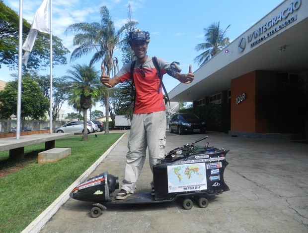 Marcelo Pedal Verde skate skatista carioca volta ao mundo (Foto: Caio Nunes)