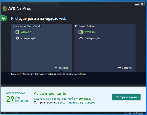 screenshot de AVG AntiVirus 