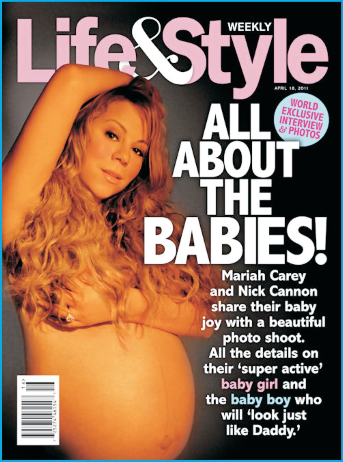Mariah Carey na 'Life & Style Weekly' de 18 de abril de 2011. (Foto: Reprodução)