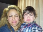Shakira imita expressão de choro do filho, Milan, e Piqué diz: 'Mimosos'