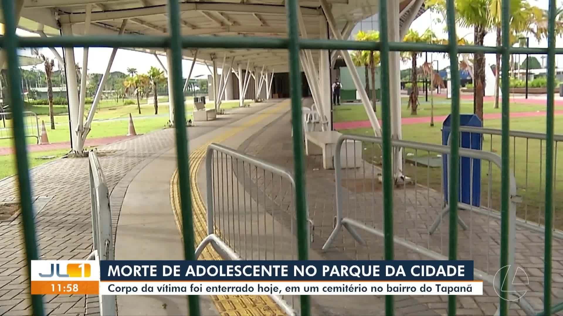 Sepultamento de adolescente que faleceu no Parque da Cidade gera comoção​‌​