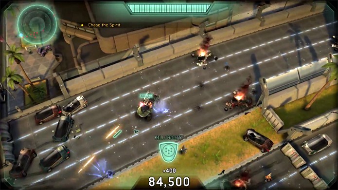 Halo: Spartan Strike traz de volta o clássico Warthog e muita ação (Foto: Reprodução: YouTube)